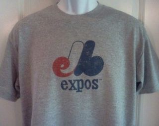Montreal EXPOS 80s Throwback Style Logo T Shirt XL