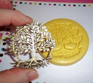 TREE Flexible Push Mold For Resin Or Clay Candy Food Safe Silicone 