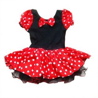 Minnie Mouse Kids Girls Birthday Party Costume Ballet Tutu Dress Size 
