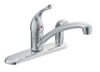 Moen Chateau Kitchen Faucet One Handle w/ Side Spray On Deck Plate 
