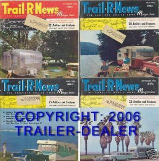 1960 Mobile Home Trailer Magazine 12 issues Shasta RV