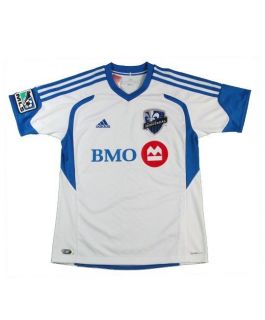 2012 MLS Soccer Montreal Impact Youth Jersey M Away White Adidas Child 