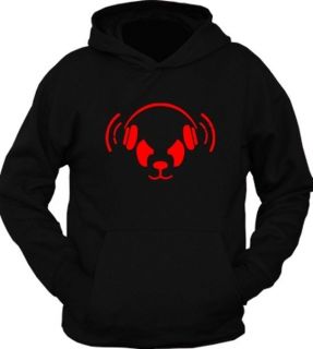 Dj D J Panda Techno Remix Music Logo HOODIE T Shirt