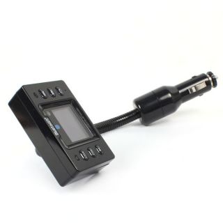 Bluetooth LCD Car Kit FM Transmitter  Player USB SD MMC Black BEST 