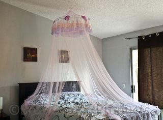 Bed Canopy Mosquito Netting Canopy Pink Princess Triple Bedding 