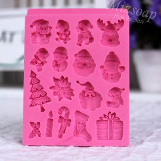 mizsoap]mini silicone soap mold/christmas xmas/Deco/making supplies 