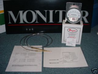 Monitor Heater Magnehelic Gauge NEW IN BOX with probes.