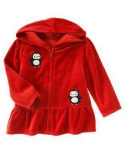 GYMBOREE Winter Penguin Red Jacket Coat 3 6 12 24 m NWT