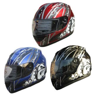 Motorcycle Helmet Full Face Sports Helmets DOT bull dog 105