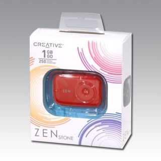 Creative Zen Stone 1 GB  Player   RED   Brand New Sealed   FREE 