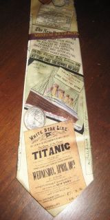 Museum Artifacts All Silk Neck Tie The Titanic Memorabilia New York 