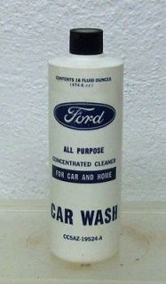   original FORD part car wash auto wax oil polish plastic bottle can