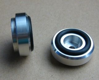 4x Aluminum feets for Power amp (with Rubber ring) D30mm H12mm