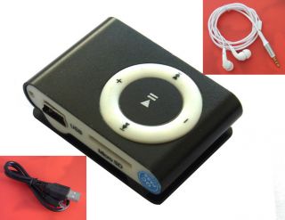   Black Mini Metal Clip  Player for 2GB 4GB 8GB 16GB Micro SD/TF Card