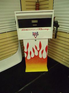 Gas pump 70’s style custom flamed paint antique