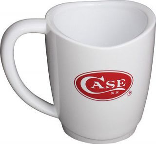 Case Knives Coffee Mug White Acrylic Construction WRed Case XX Logo 