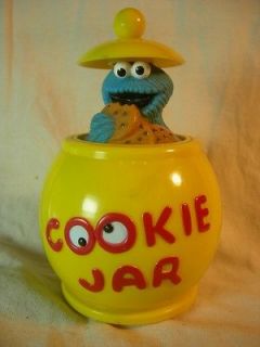 Sesame Street Moving COOKIE MONSTER Jar WOW RARE