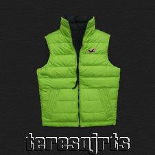 HOLLISTER BY ABERCROMBIE MENS JACKET OUTERWEAR REVERSIBLE VEST NAVY 