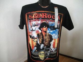 Black T Shirt KID ROCK & The Twisted Brown Trucker Band Troop Tour 