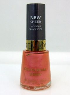 Revlon Nail Polish Lacquer Color Beam Sheer Sunstruck 805 Pink Peach 