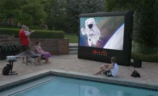   Outdoor Home Movie Theater System Inflatable Projector Screen 9 x 5