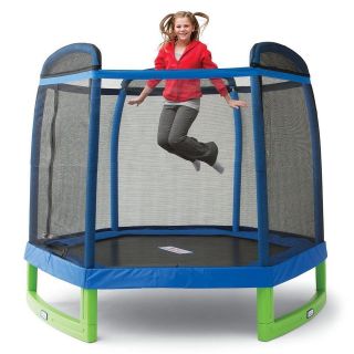 My First Trampoline with Enclosure   88 Safety Springs New
