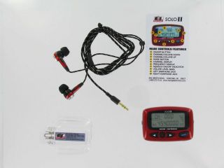 RACING ELECTRONICS ONE WAY RADIO RECEIVER W/EARBUDS RE SOLO 2 PKG