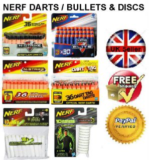 Nerf N Strike Whistler Tag Clip Elite Darts & Vortex Discs Replacement 