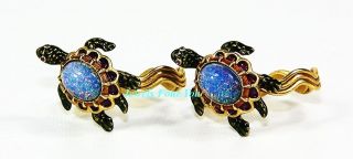 JAY STRONGWATER BABY TURTLE ON GOLD PLTD NAPKIN RINGS SET OF 2 RARE