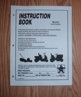 MURRAY 425015X92A LAWN TRACTOR OWNERS OPERATORS MANUAL W/ ILLUSTRATED 