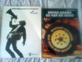 Bryan Adams   2 TAB Books   So Far So Good & Waking Up The Neighbors 
