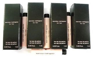 Narciso Rodriguez For Her EDP .03oz 1ml Sample x 4