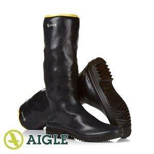 Aigle Rubber Pack Womens Wellington Boots   Marine/Jaune