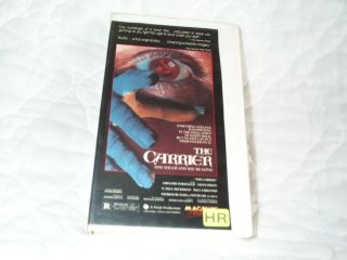THE CARRIER VHS HORROR SCI FI PLAGUE MEDICAL EPIDEMIC SMALL RELIGIOUS 