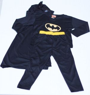   Batman Bat Super Hero Full Outfit Boy Kid Party Cosplay Costume 3 4Y