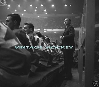 1960S RED WINGS SID ABEL OLYMPIA STADIUM HOCKEY PHOTO