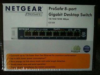 Netgear ProSafe 8 port Gigabit Desktop Switch NIB