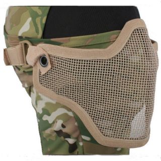 New Metal Net Mesh Protect Mask Airsoft Hunting Half Face