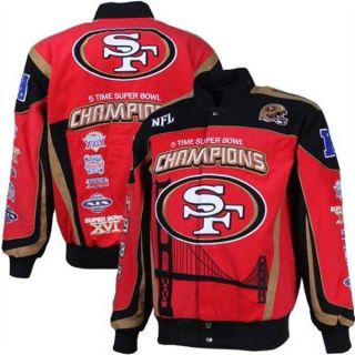 San Francisco 49ers 5 TimeSuper Bowl Commemorative Jacket by GIII