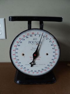 VTG Antique 1912 American Family Scale Co. 60 Pounds