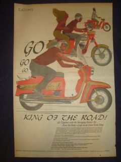   EATONS EATONS SCOOTER SET STORE ADVERT APRIL 28 1966 NEWSPAPER