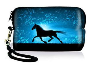 Horse Neoprene Case Bag Pouch For Digital Camera Cell Phone Itouch 