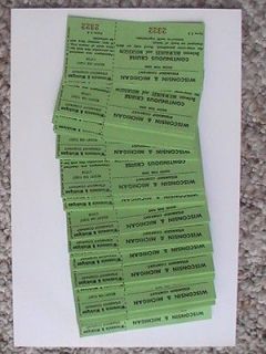   Milwaukee & Muskegon Cruise Ticket About 170 Ticket Consecutive Unused