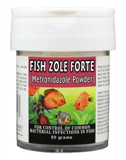 Fish Zole Forte 300mg (Metronidazole Powder) 50 Grams