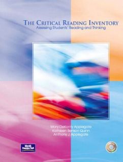  Inventory Assessing Students Reading and Thinking by Anthony J 