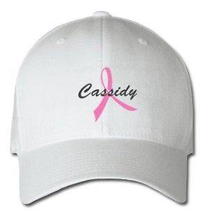Cassidy Pink Ribbon Cassidy Cancer Girl Woman Name Embroidered Hat Cap