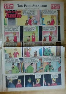 Little Orphan Annie by Gray   large half page color Sunday comic   May 