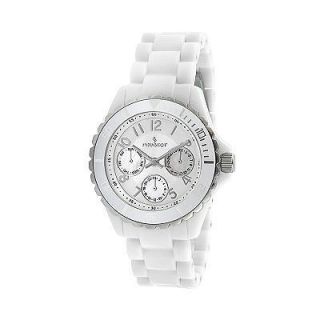 SALENew Peugeot Ladies White Watch + Sub Dials 7058WT