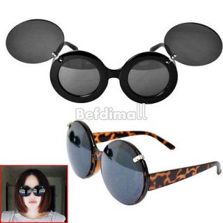 Mouse Thick Flip Up Paparazzi Sunglasses Glasses Shades Lady Oversized