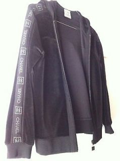 CHANEL HOODIE BLACK MADE IN ITALY SIZE 36 SMALL ABSOLUTELY SMASHING 